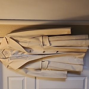 Laundry  long cream coat size 6